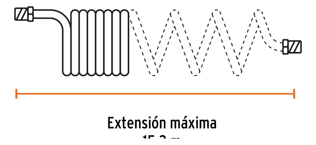 MAGUERA ESPIRAL PARA AIRE 1/4 X 15 MTS TRUPER (MAN-RES) - 3