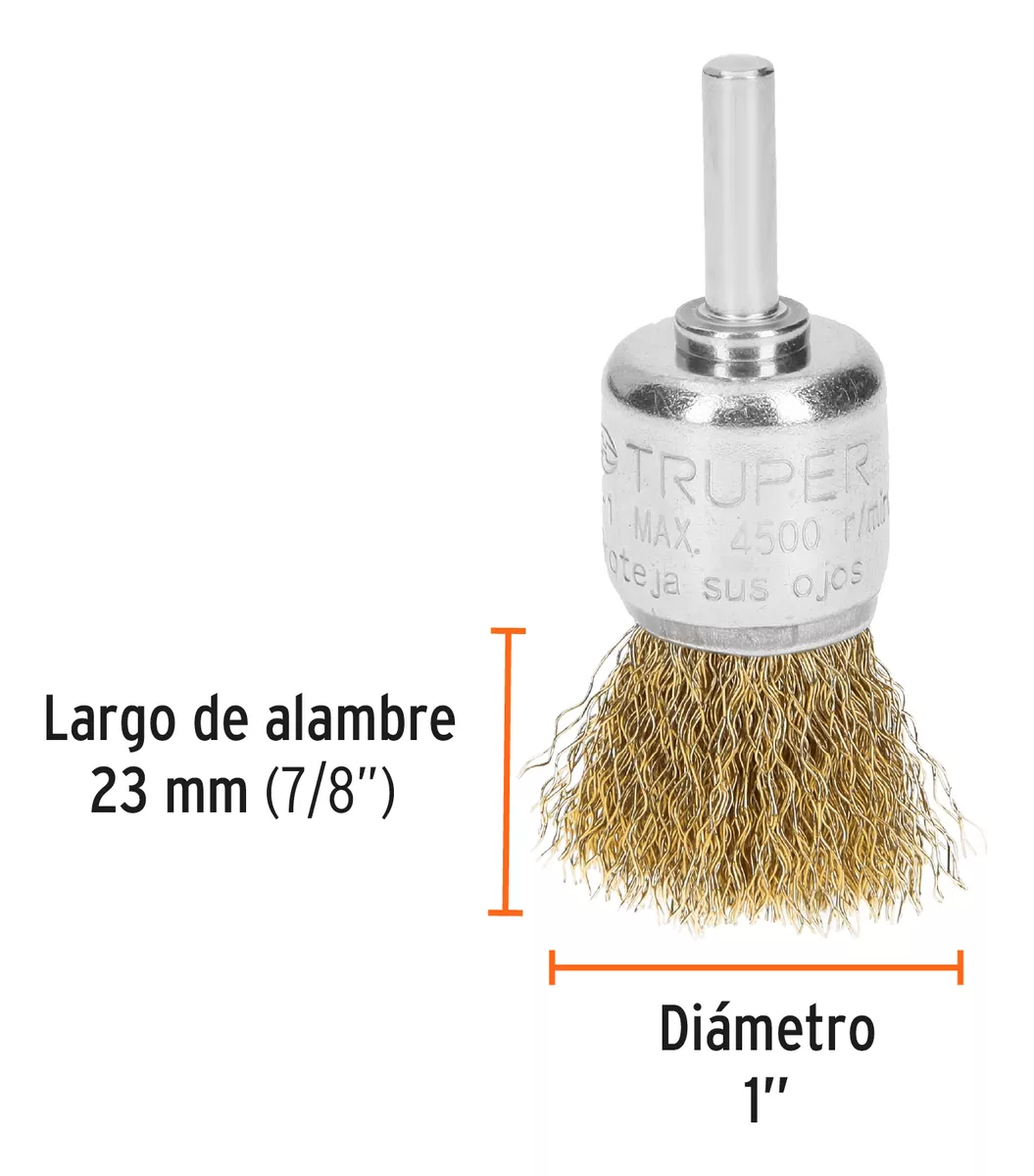 ESCOBILLA COPA PARA TALADRO GRUESA 1 TRUPER (COM-1) - 3