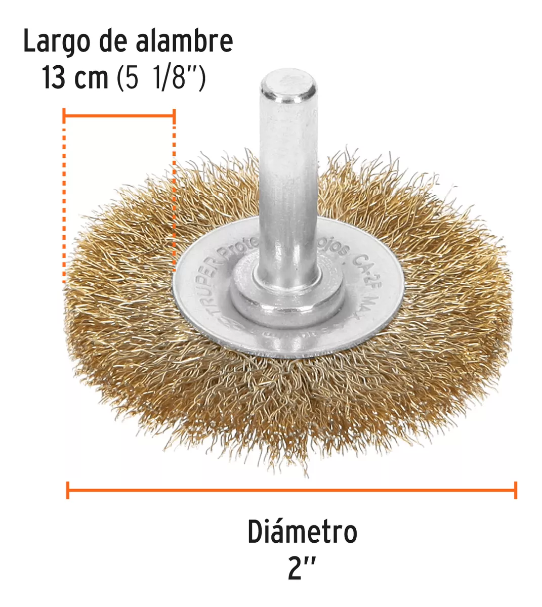 ESCOBILLA CIRCULAR PARA TALADRO FINA 2 TRUPER (CA-2F) - 3