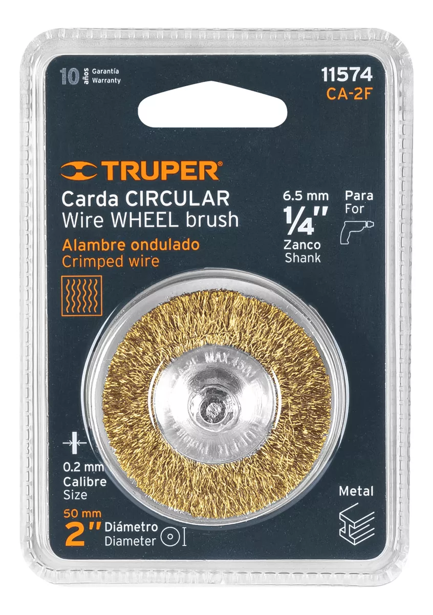 ESCOBILLA CIRCULAR PARA TALADRO FINA 2 TRUPER (CA-2F) - 4
