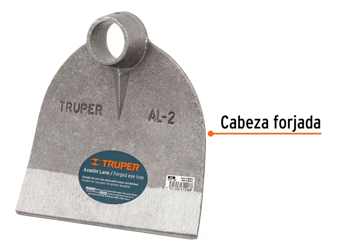 AZADÓN FORJADO 1.7 LBS S/MANGO #2 TRUPER (AL-2) - 2
