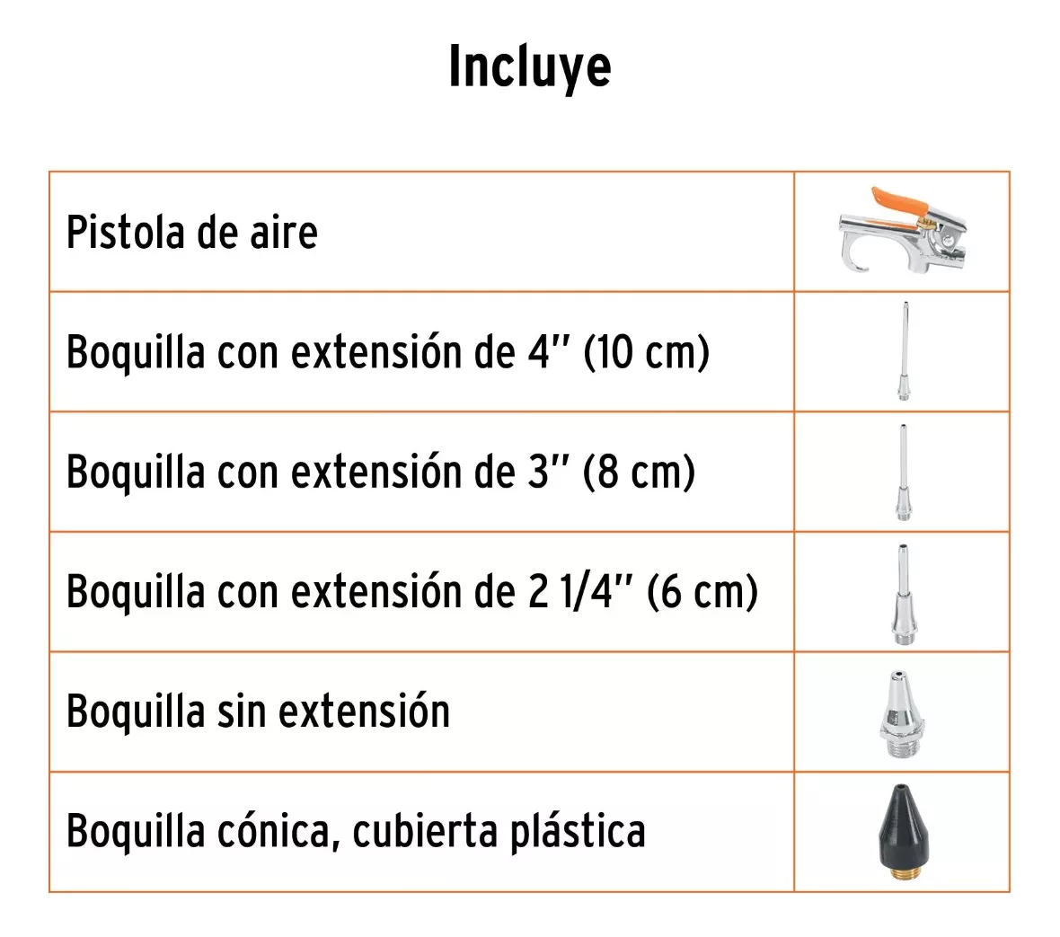 JUEGO DE PISTOLA PARA SOPLETEAR AIRE 6 PZAS TRUPER (JAN-5) - 3