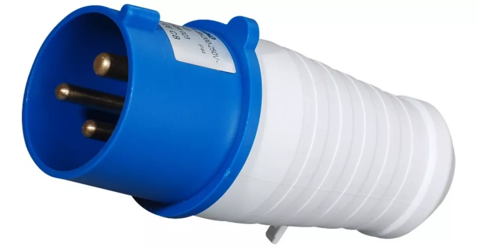 ENCHUFE MACHO VOLANTE 16A 2P+T 220V IP44 MARCA LEXO - 2