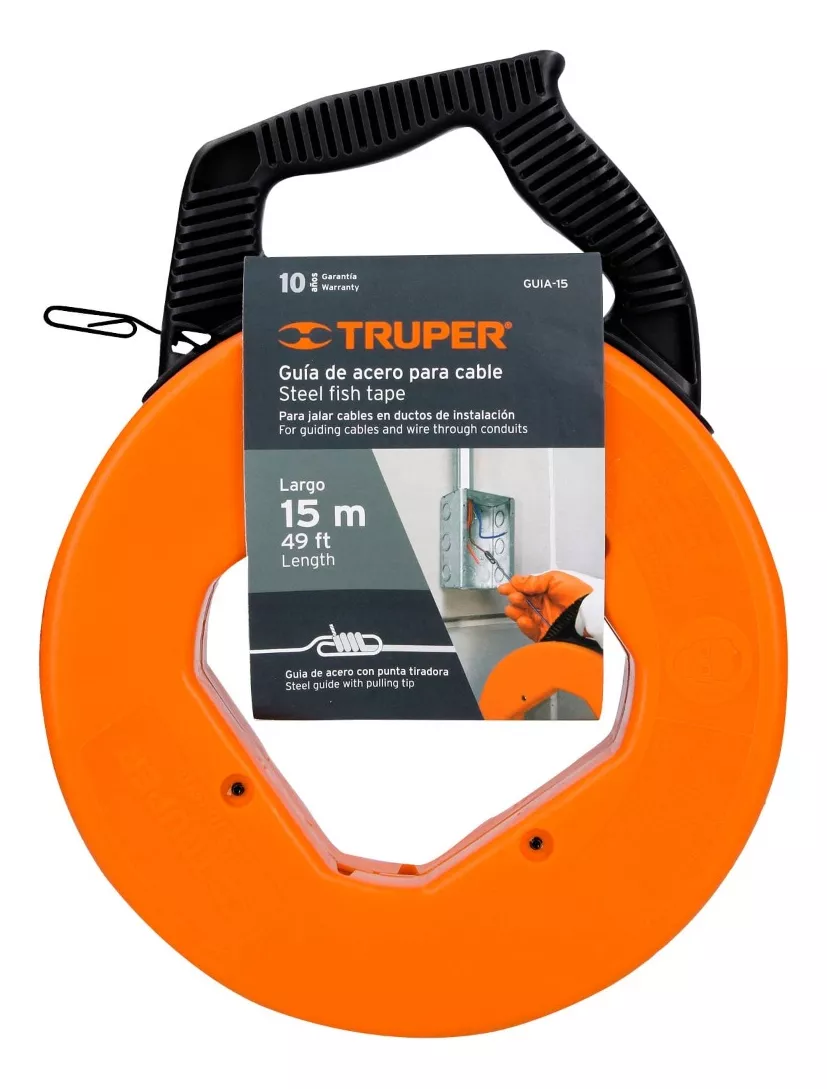 GUÍA PASACABLE (LAUCHA) DE 15 MTS MARCA TRUPER (GUIA-15) - 2