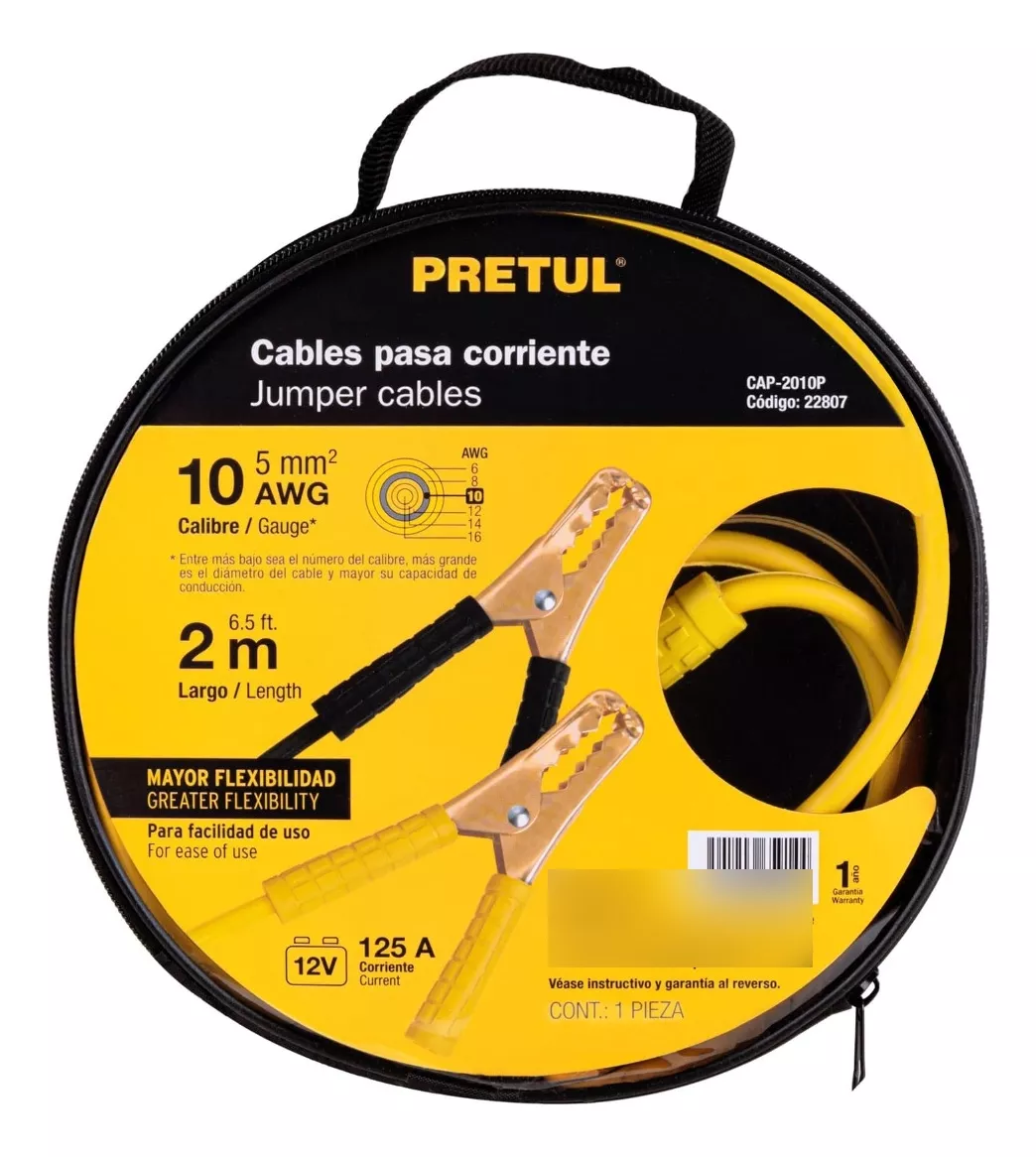 CABLE PRETUL PUENTE BATERÍA 2 MTS (CAP-2010P) - 3