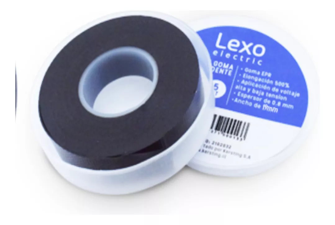 CINTA GOMA AUTOFUNDENTE NEGRA 3/4 X 5 MTS (10KA) LEXO - 2