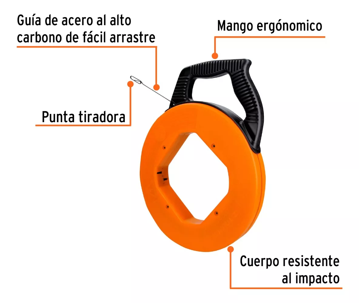 GUÍA PASACABLE (LAUCHA) DE 30 MTS MARCA TRUPER (GUIA-30) - 4