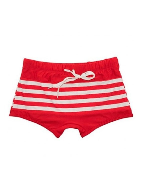 SHORT TIPO BÓXER PARA HOMBRES ESTAMPADO ROJO - 1