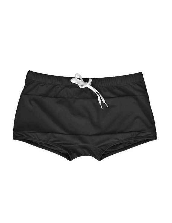 SHORT TIPO BÓXER PARA HOMBRES COLOR NEGRO - 1