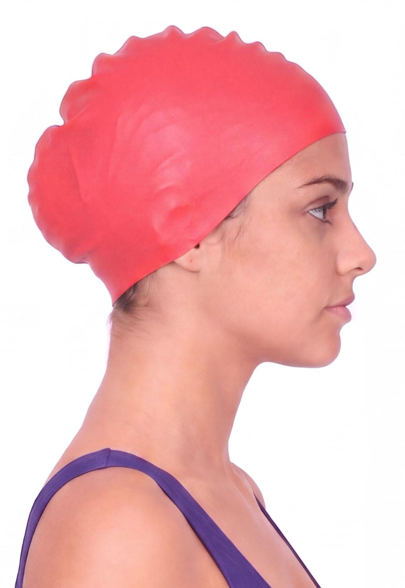 GORRO DE NATACION DE SILICONA AZUL - 2