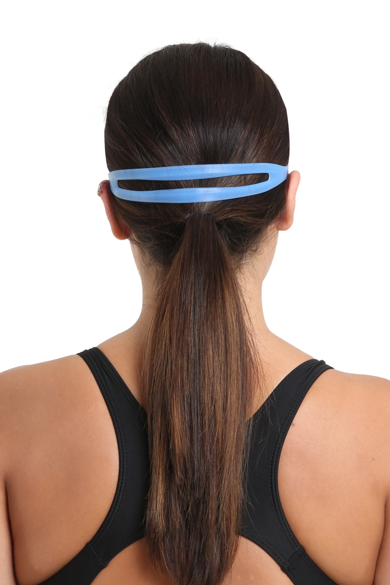 LENTE PARA NATACIÓN CON CORREA DE SILICONA AZUL - 2