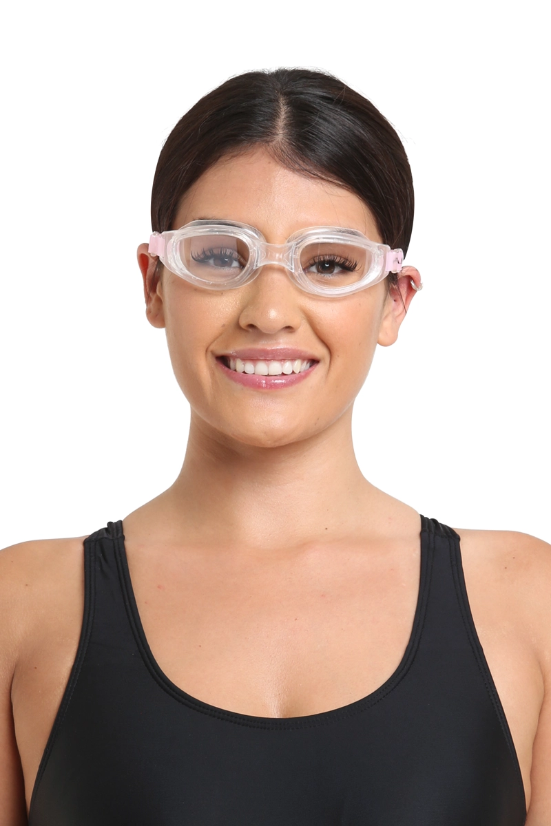LENTE PARA NATACIÓN CON CORREA DE SILICONA ROSADO - 1