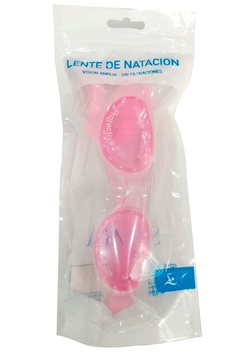 LENTE PARA NATACIÓN CON CORREA DE SILICONA ROSADO - 4