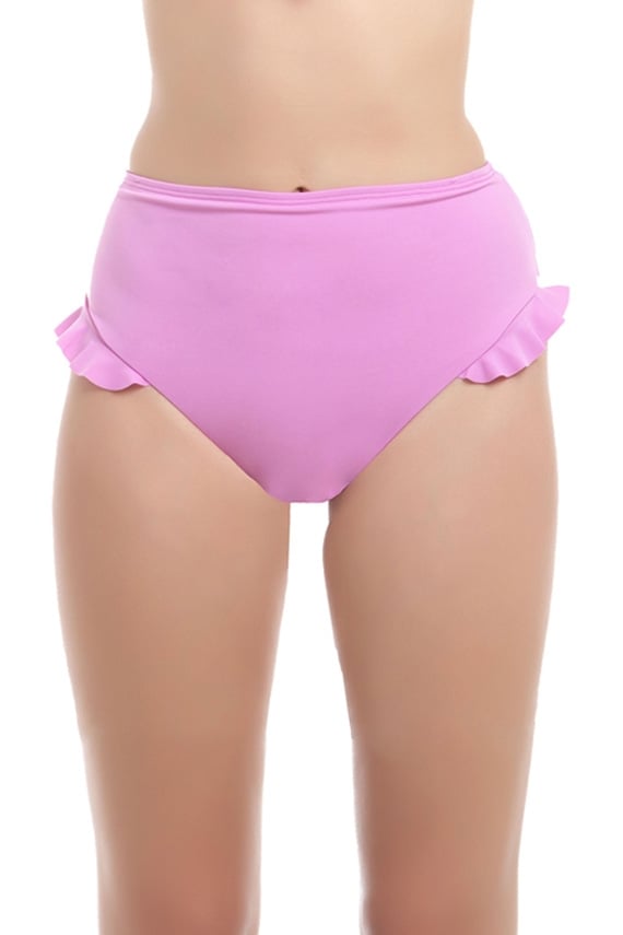BIKINI MUJER SAMIA 3513 CALZÓN CON VUELOS MORADO - 1