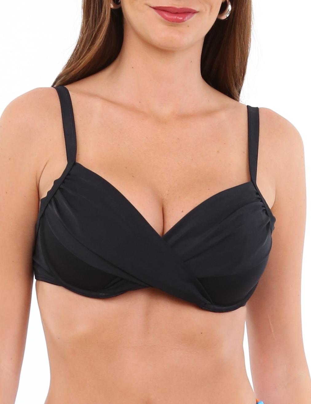 BIKINI SOSTE N TORCIDO COPA GRANDE NEGRO - 1