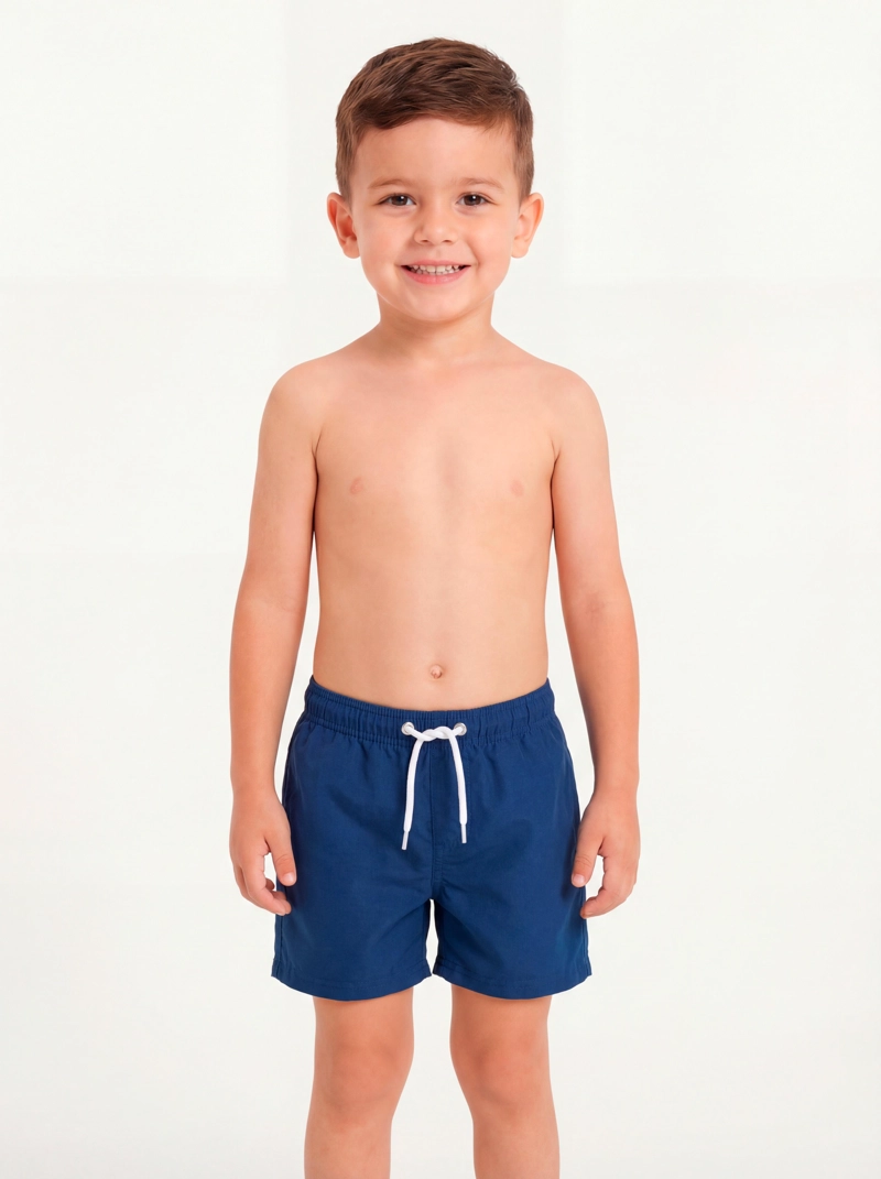 TRAJE BAÑO SHORT NIÑO SAMIA AZUL MARINO 1503 - 1