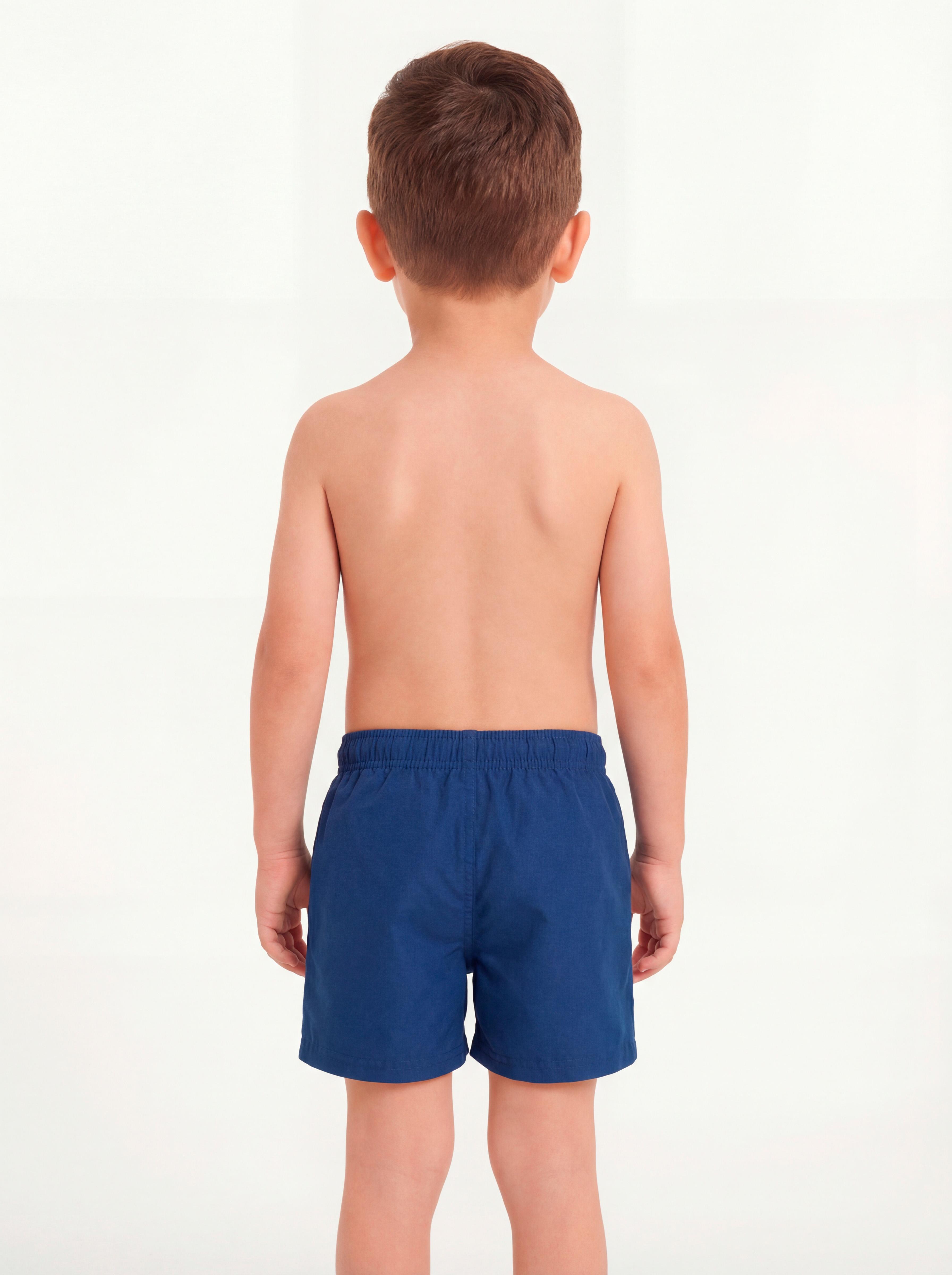 TRAJE BAÑO SHORT NIÑO SAMIA AZUL MARINO 1503 - 2