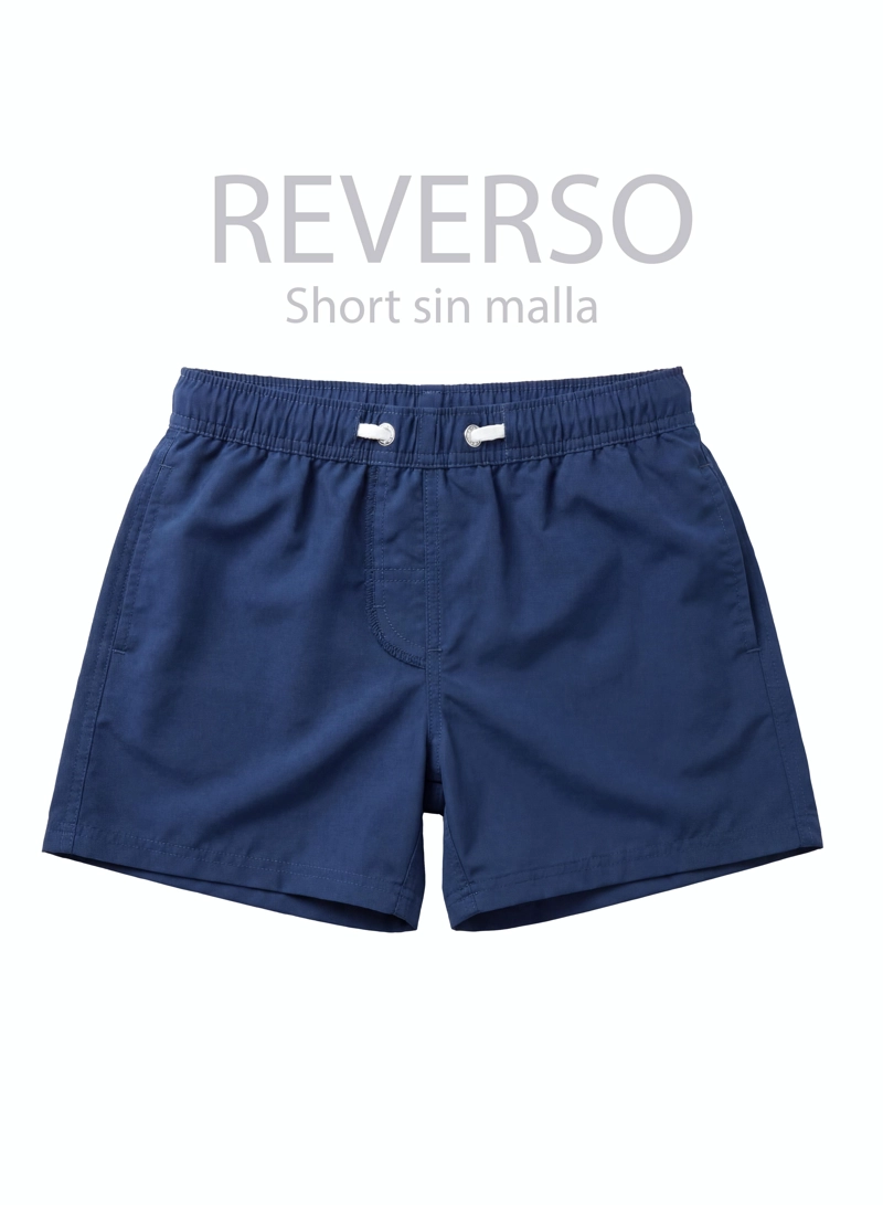 TRAJE BAÑO SHORT NIÑO SAMIA AZUL MARINO 1503 - 4