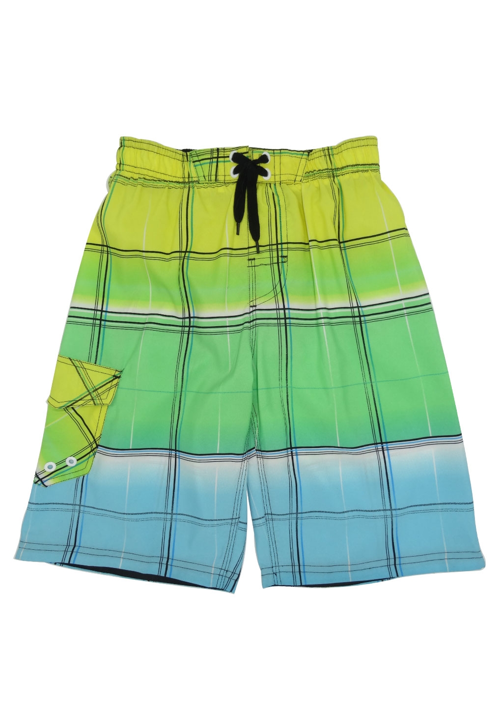 SHORT BERMUDA ESTAMPADO VERDE PARA NIÑO - 1