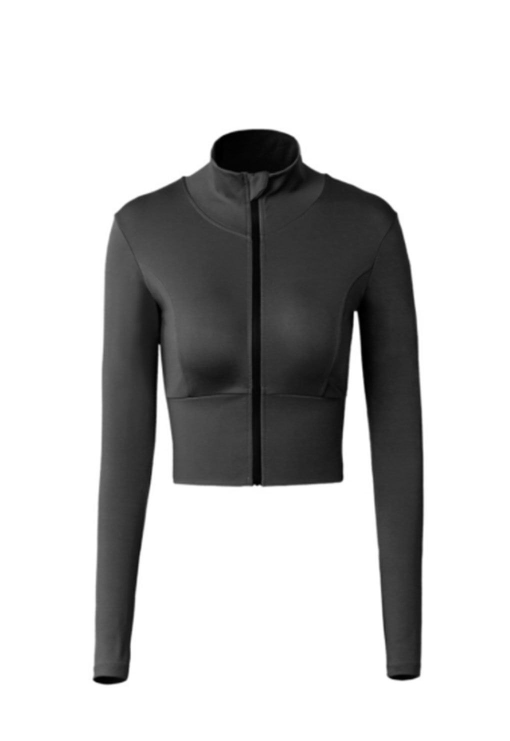 POLERON CROP CON CIERRE NEGRO - 3