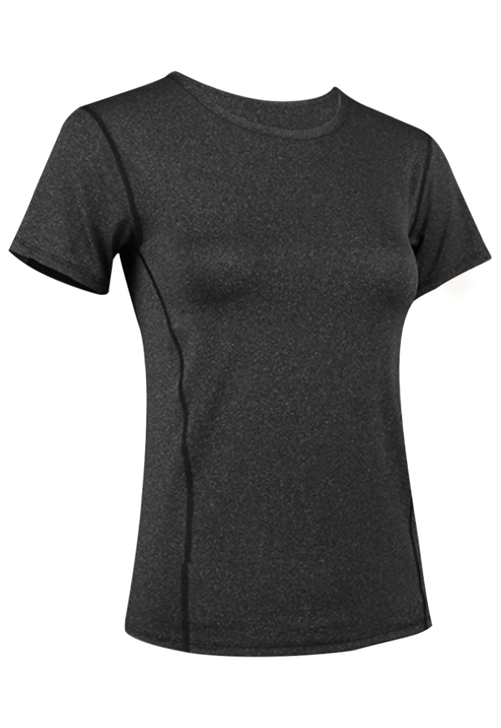 POLERA MUJER DEPORTIVA BÁSICA NEGRA - 1