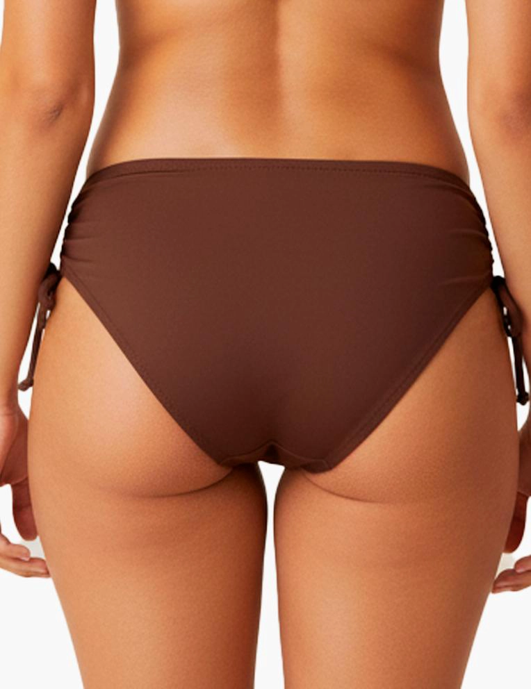 BIKINI MUJER SAMIA 3607 CALZÓN AJUSTABLE CADERAS CAFÉ - 2