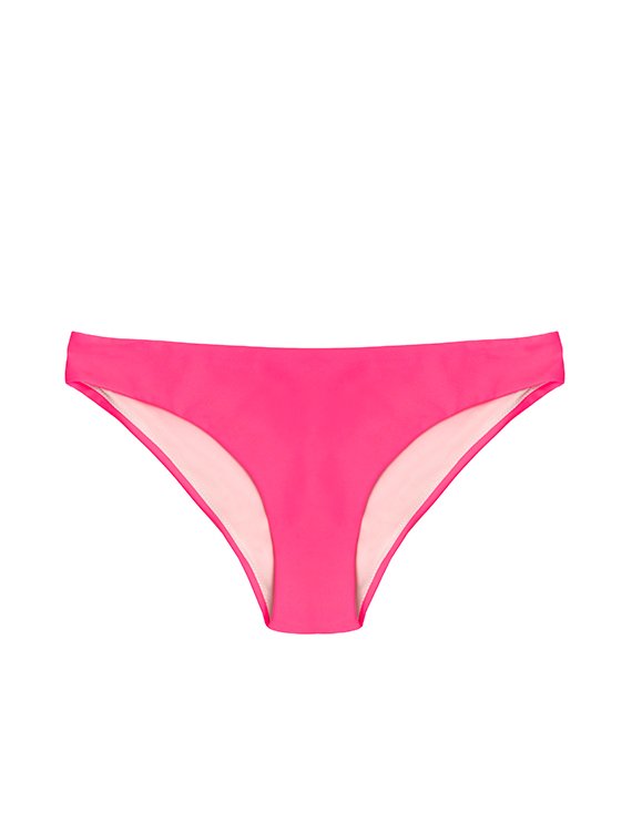 BIKINI CALZÓN CLÁSICO CON PINZA FUCSIA - 3