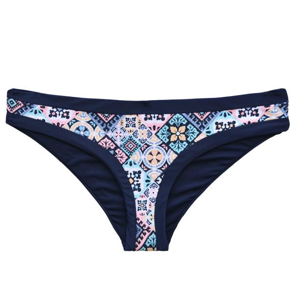 BIKINI MUJER SAMIA 3572 CALZÓN CLÁSICO ESTAMPADO AZUL - 3