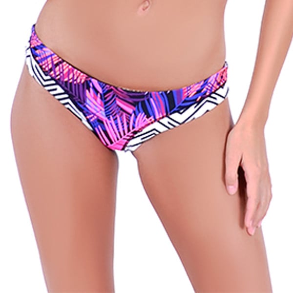 BIKINI MUJER SAMIA 3662 CALZÓN COLALES ESTAMPADO MORADO - 1