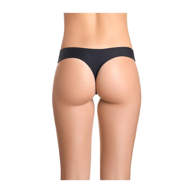 BIKINI CALZON COLALES CULOTE COLOR NEGRO - NEGRO - XS - 2