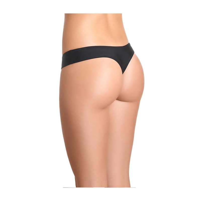 BIKINI CALZON COLALES CULOTE COLOR NEGRO - NEGRO - XS - 3