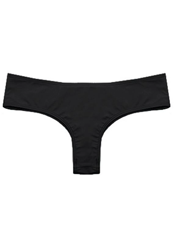 BIKINI CALZON COLALES CULOTE COLOR NEGRO - NEGRO - XS - 4