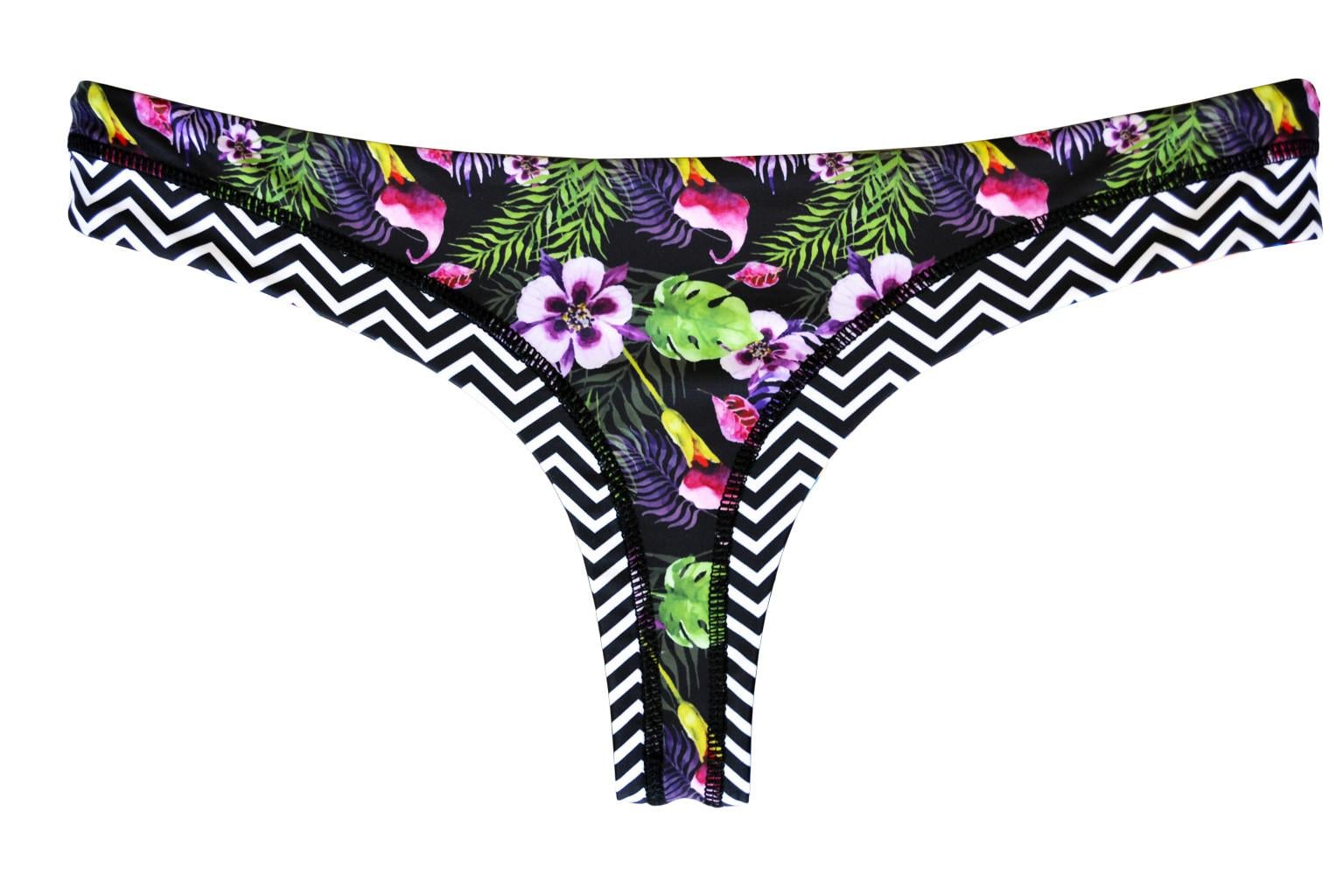 BIKINI CALZON COLALESS REVERSIBLE ESTAMPADO - 3