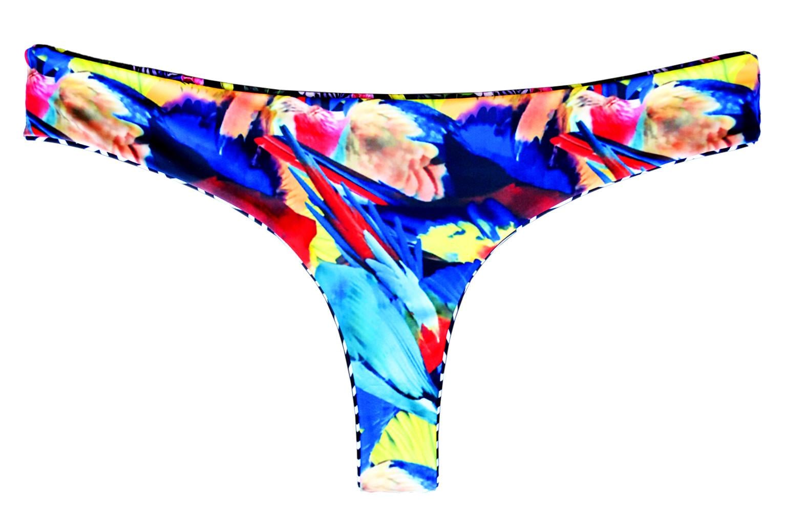 BIKINI CALZON COLALESS REVERSIBLE ESTAMPADO - 4