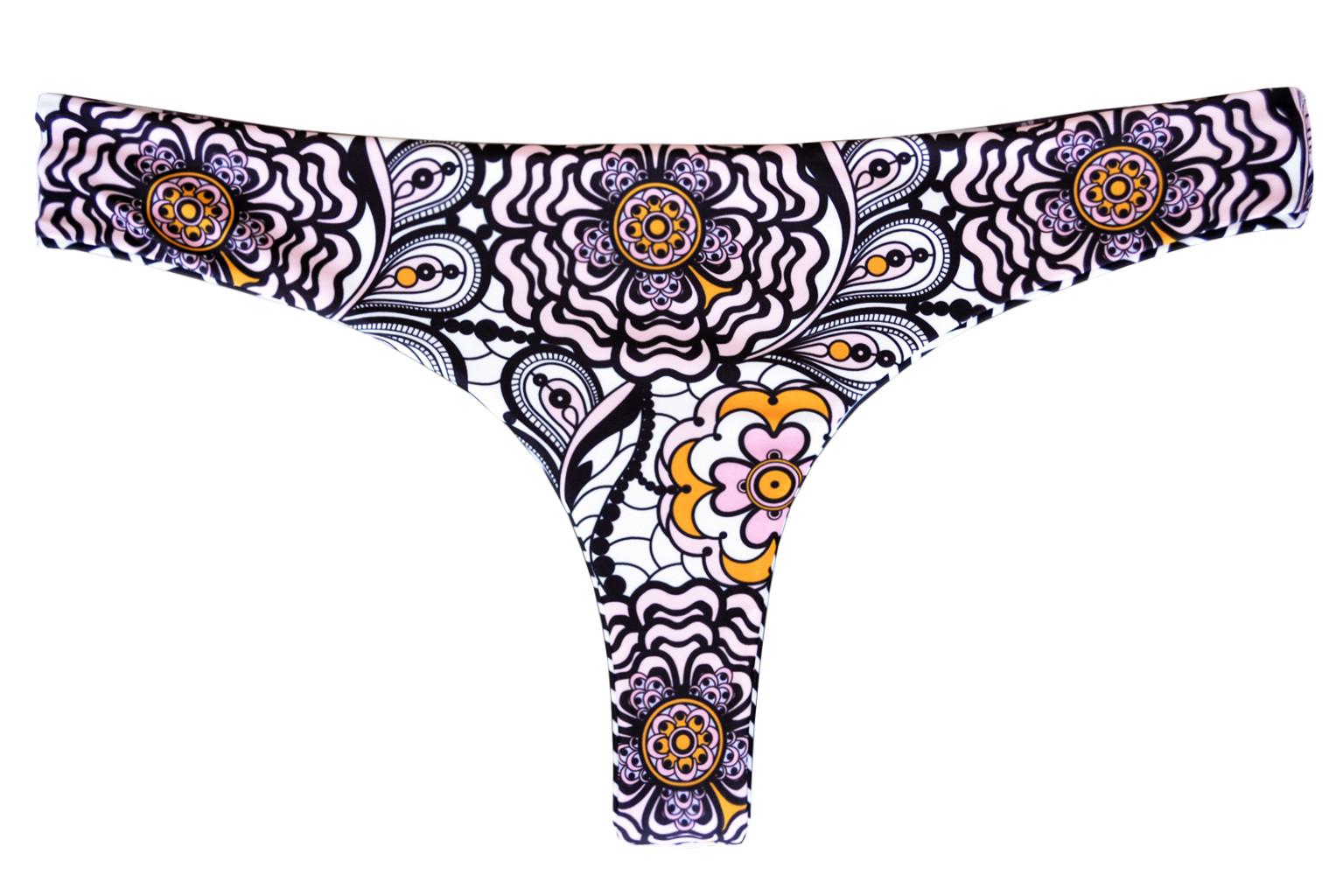 BIKINI MUJER SAMIA 3693 CALZÓN COLALESS REVERSIBLE TURQUESA - 2