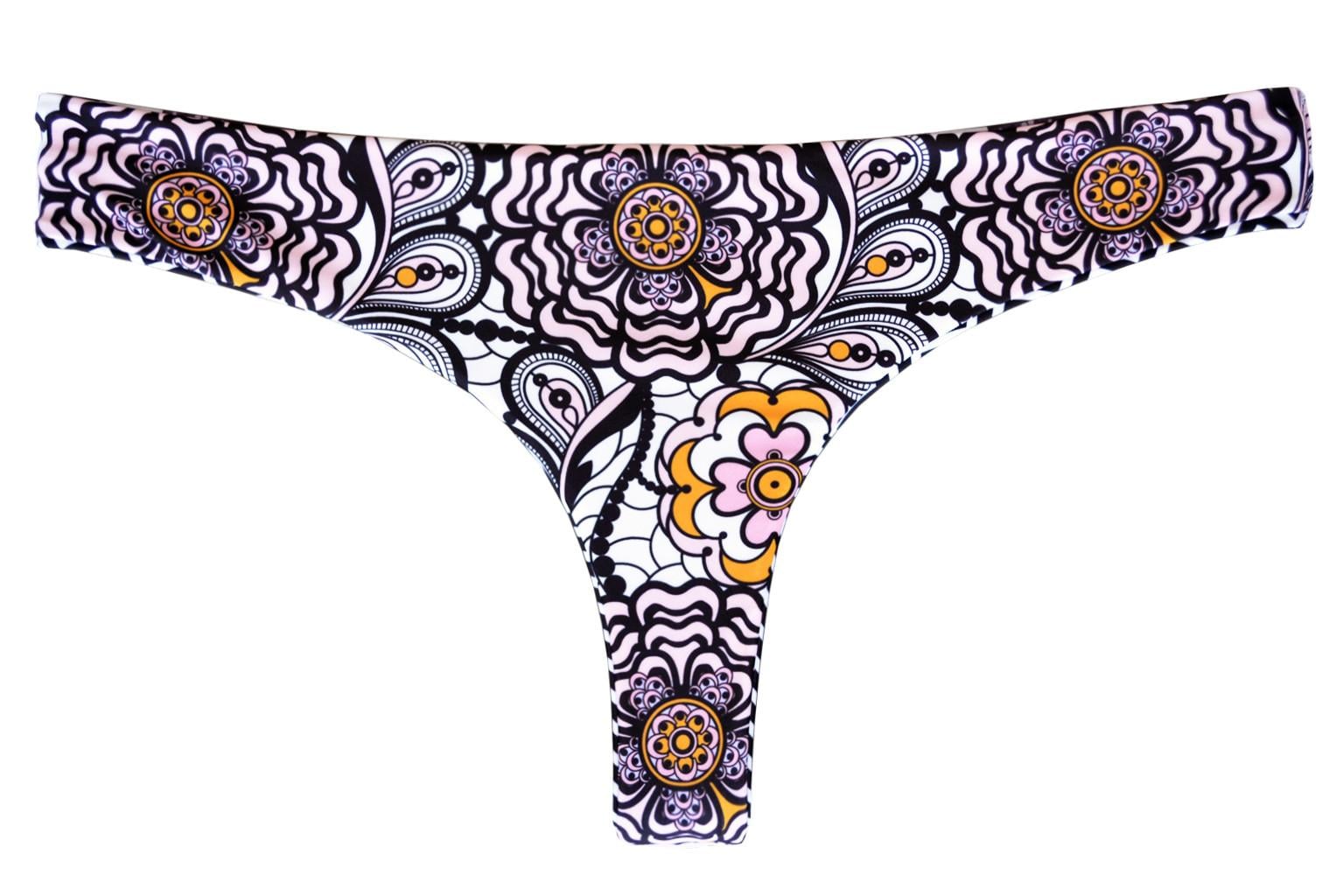 BIKINI MUJER SAMIA 3693 CALZÓN COLALESS REVERSIBLE TURQUESA - 2