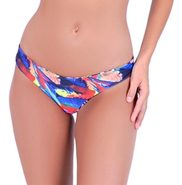 BIKINI MUJER SAMIA 3693 CALZÓN COLALESS REVERSIBLE TURQUESA - 4