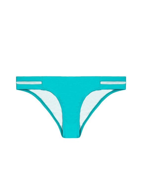 BIKINI MUJER SAMIA 3563 CALZÓN CON CALADOS LATERALES TURQUESA - 1