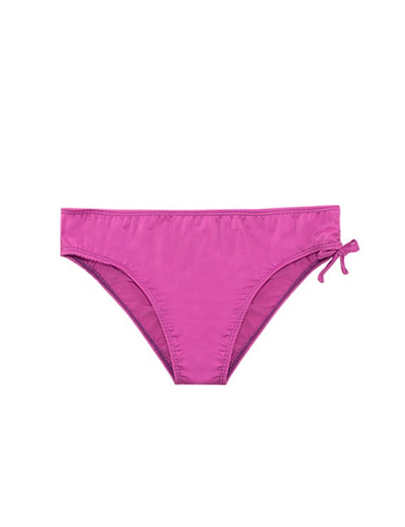 BIKINI CALZÓN CON DRAPEADO AJUSTABLE MORADO - 1