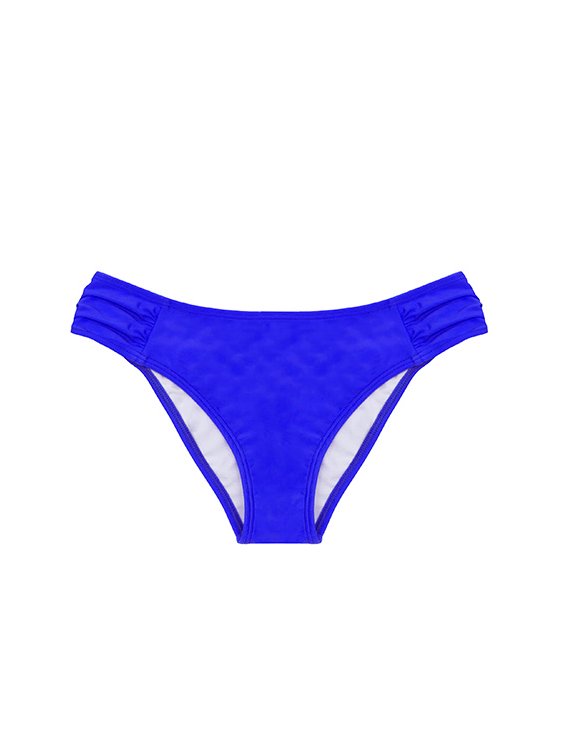 BIKINI CALZÓN CON DRAPEADO AZUL ELECTRICO - 2