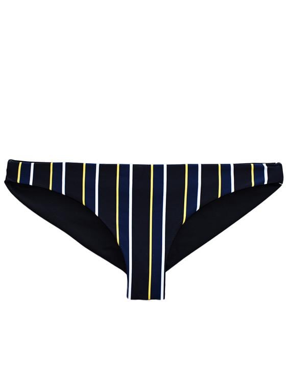 BIKINI MUJER SAMIA 3131 CALZÓN CON DRAPEADO TRASERO ESTAMPADO NEGRO - 3