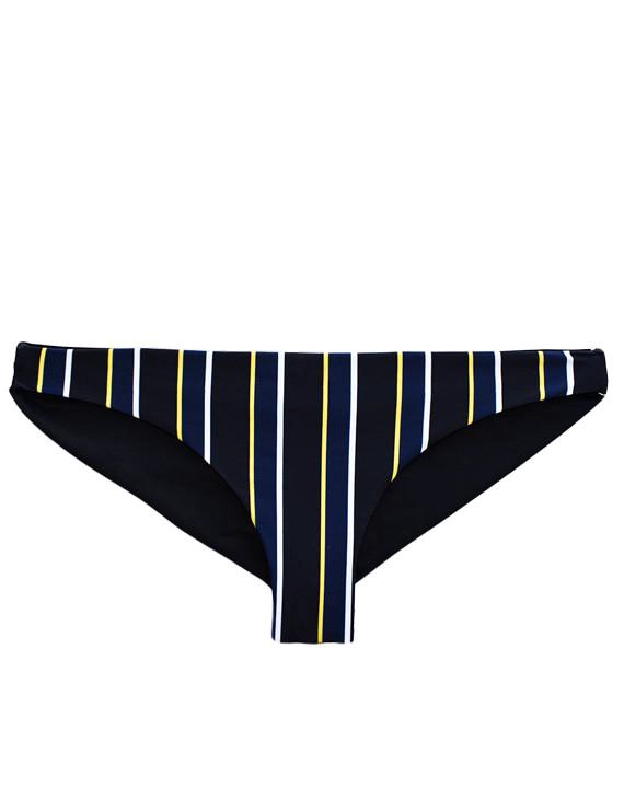 BIKINI MUJER SAMIA 3131 CALZÓN CON DRAPEADO TRASERO ESTAMPADO NEGRO - 3