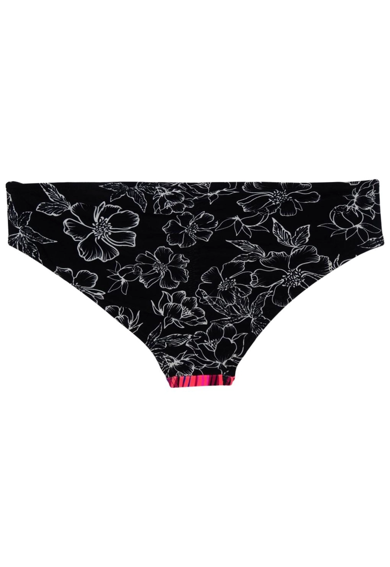 BIKINI MUJER SAMIA 3672 CALZÓN CON PINZA ESTAMPADO MORADO - 4