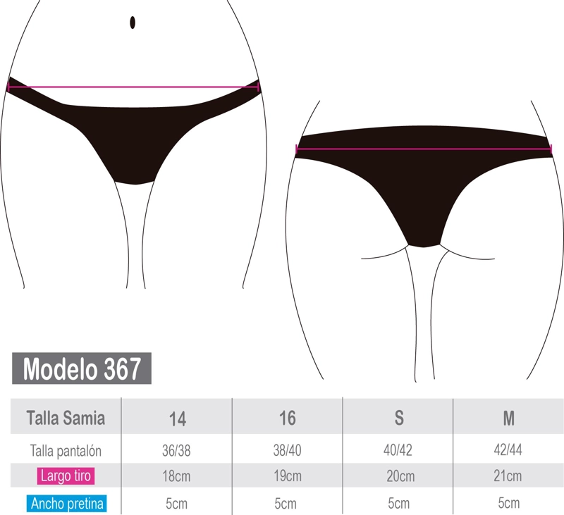 BIKINI MUJER SAMIA 3672 CALZÓN CON PINZA ESTAMPADO MORADO - 5
