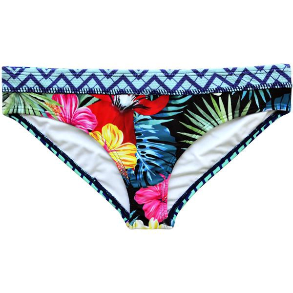 BIKINI MUJER SAMIA 3673 CALZÓN CON PINZA ESTAMPADO VERDE - 3
