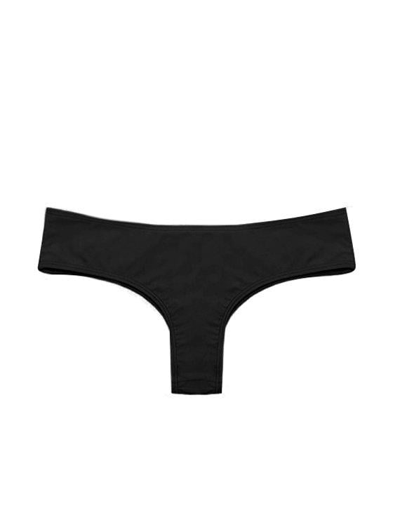 BIKINI MUJER SAMIA 3031 CALZÓN CULOTE TANGA COLOR NEGRO - 1