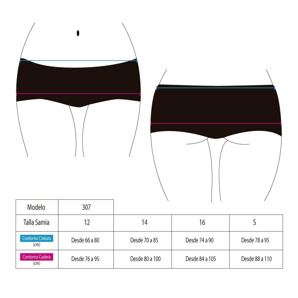 SHORT HOT PANT BRASILERO AZUL - 2