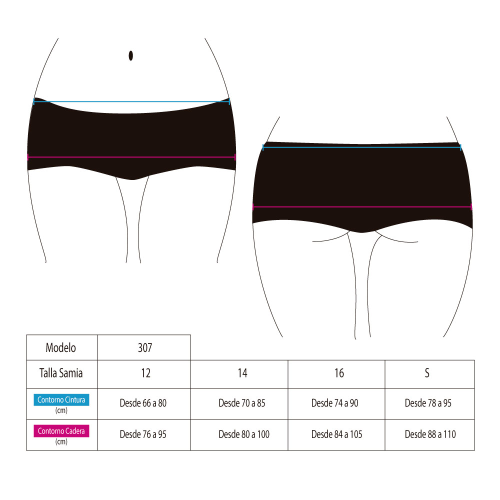 SHORT MUJER SAMIA 3076 HOT PANT BRASILERO ROJO - 4