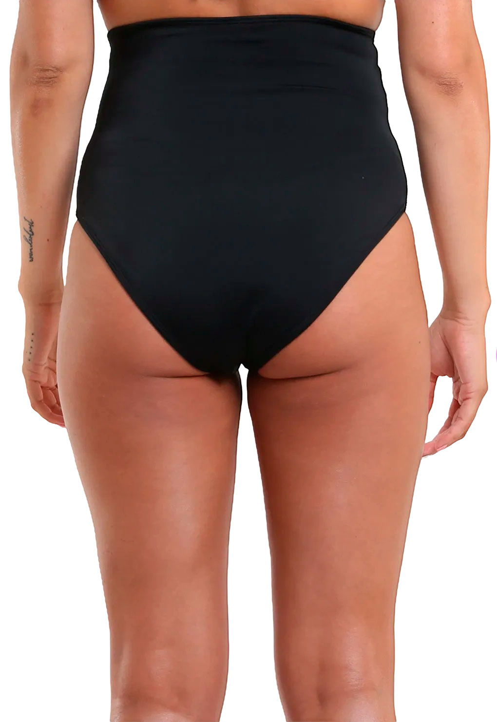 BIKINI CALZÓN TIRO ALTO COLOR NEGRO - 2