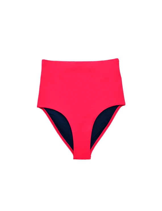 BIKINI CALZÓN TIRO ALTO COLOR ROJO - 1